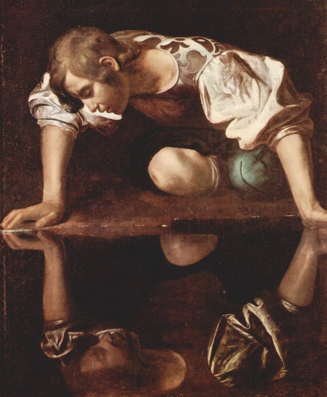 "Caravaggio, Narcissus (1597-1599)"