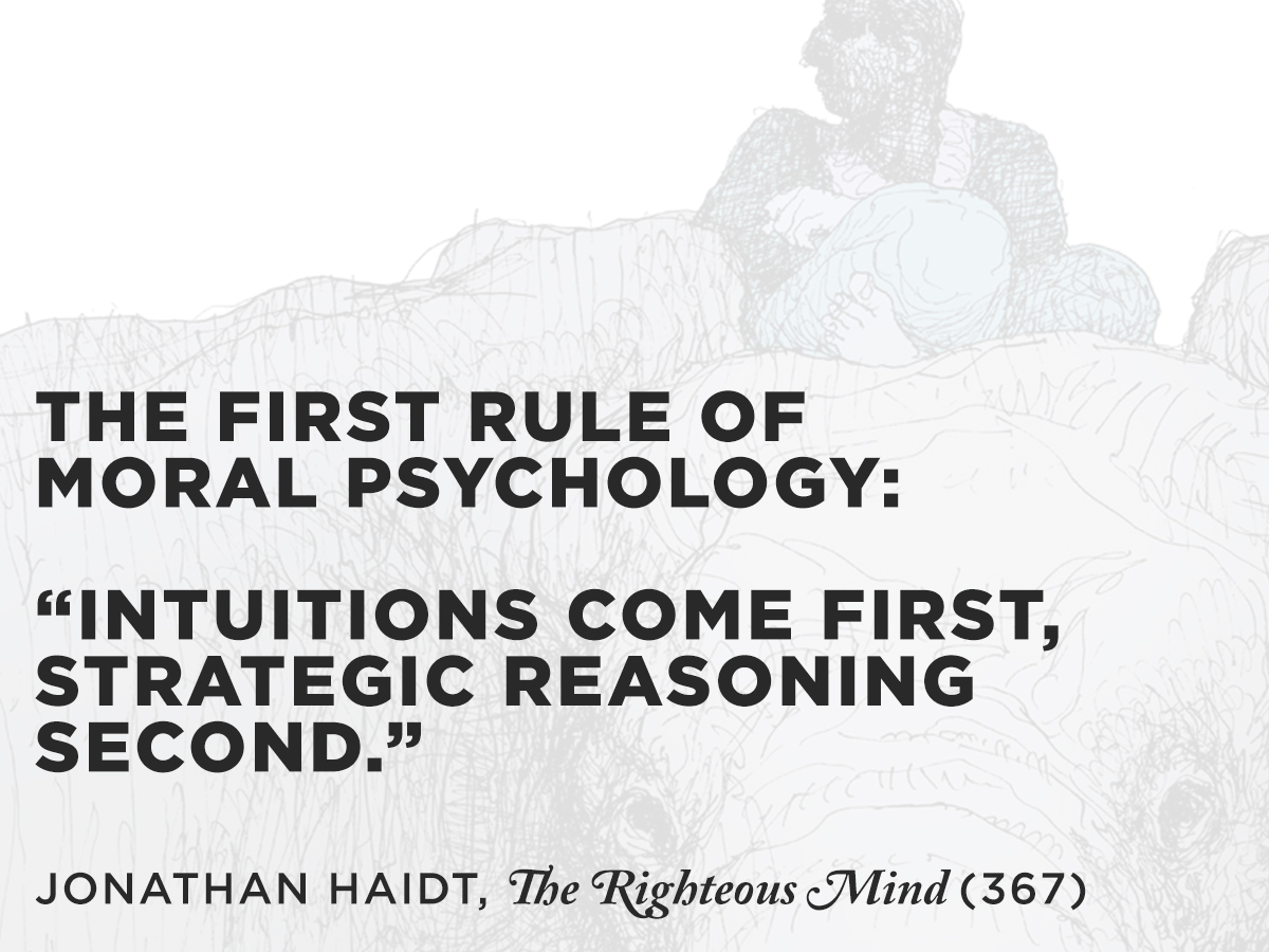 haidt quote, rider and elephant